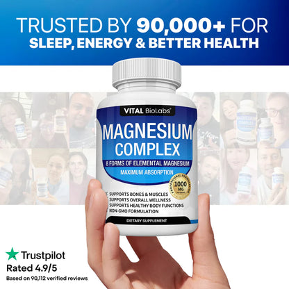 Vital BioLabs® 8-in-1 Magnesium Complex Anti-Aging