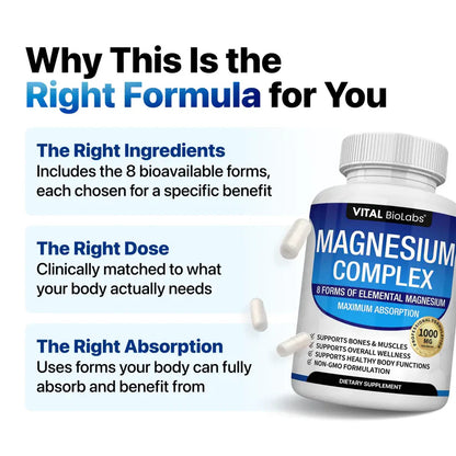 Vital BioLabs® 8-in-1 Magnesium Complex Anti-Aging