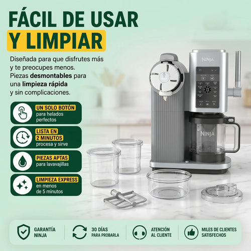 Ninja CREAMi Scoop & Swirl – Helados, Soft Serve y Sorbetes de Heladería en tu Cocina
