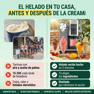 Ninja CREAMi Scoop & Swirl – Helados, Soft Serve y Sorbetes de Heladería en tu Cocina